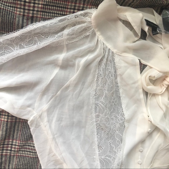 Lane Bryant Tops - Lane Bryant cream lace blouse